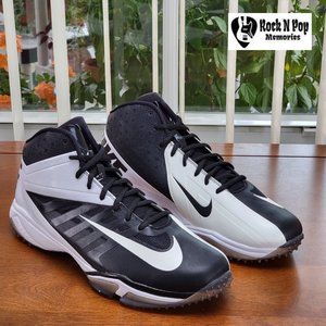 Nike Vapor Pro 3/4 Turf Nubby Football/Lacrosse Cleats 527878 011 Black/White